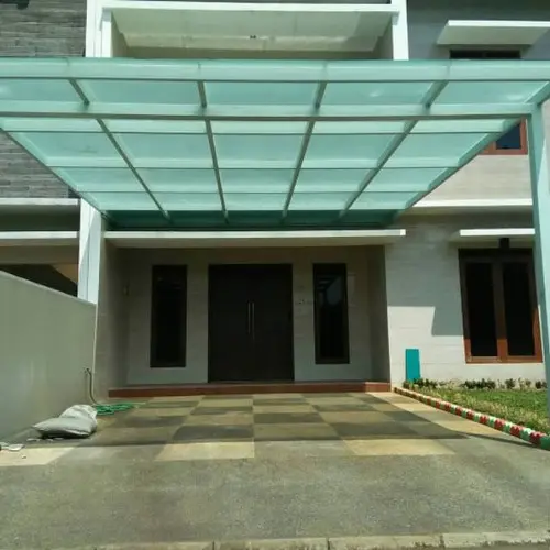 Kanopi Kaca Tempered 10mm di  karanganyar
